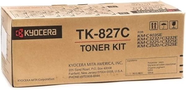 Kyocera TK-827C Cyan Toner Cartridge [1T02FZCUS0]