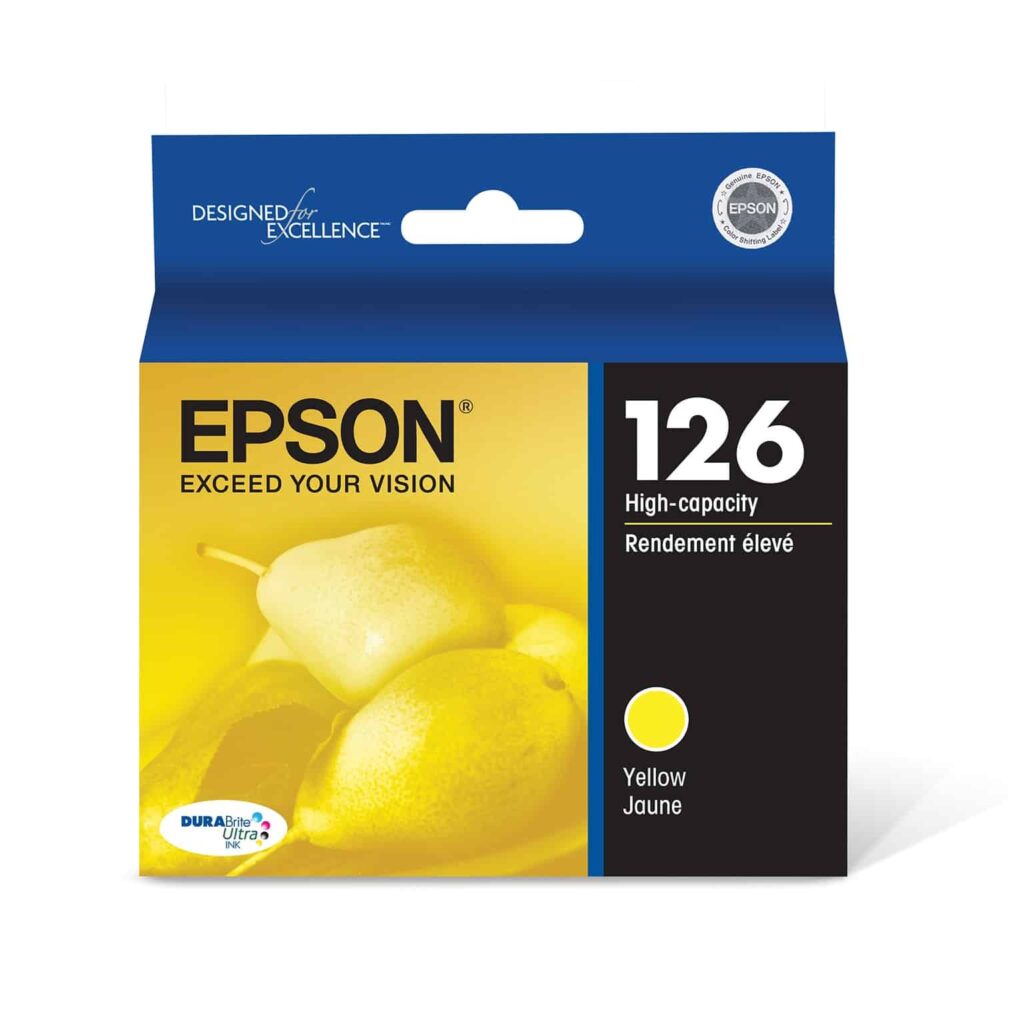 Epson 126 High-Capacity Yellow Ink Cartridge (T126420S)