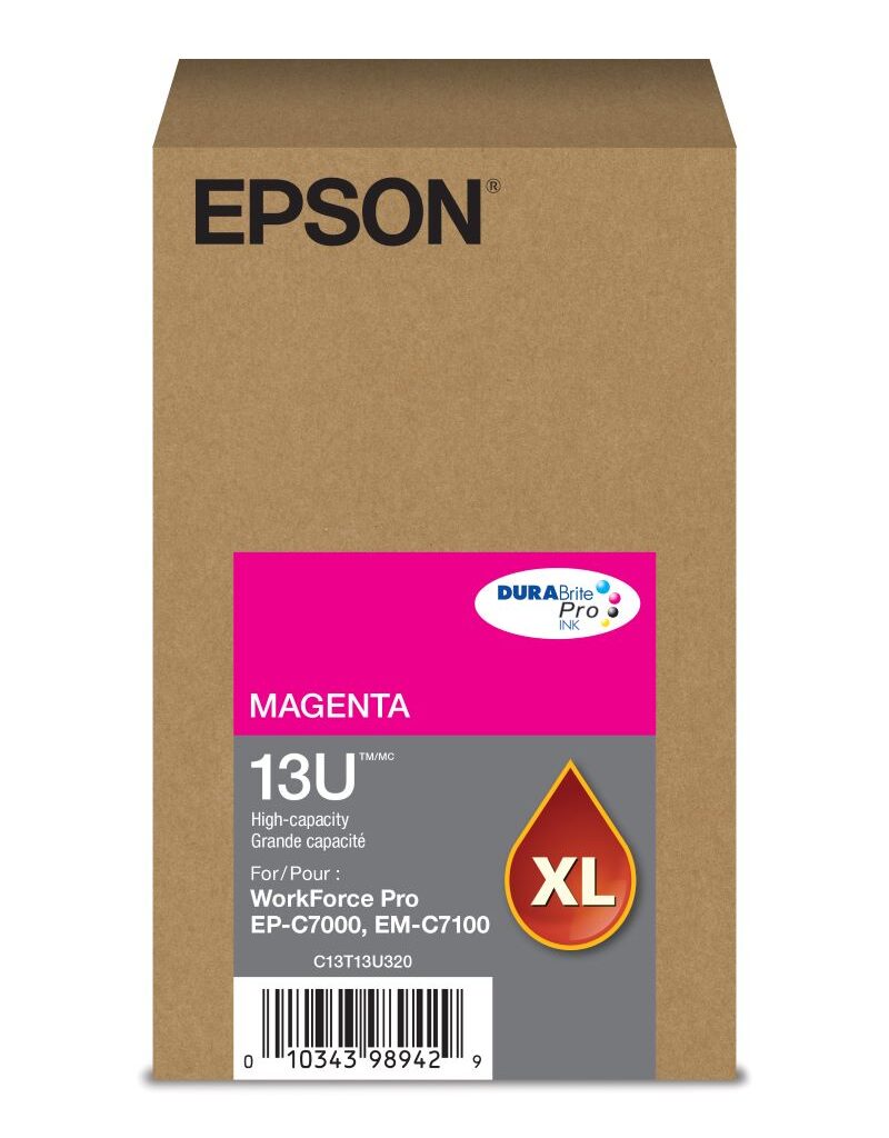 Epson T13U DURABrite Pro High-Capacity Magenta Ink Cartridge T13U320