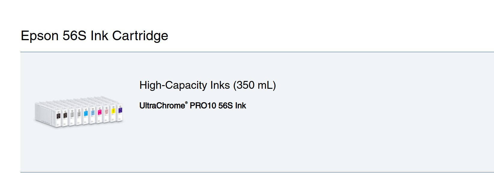 Epson T56S Light Cyan 350mL T56S520